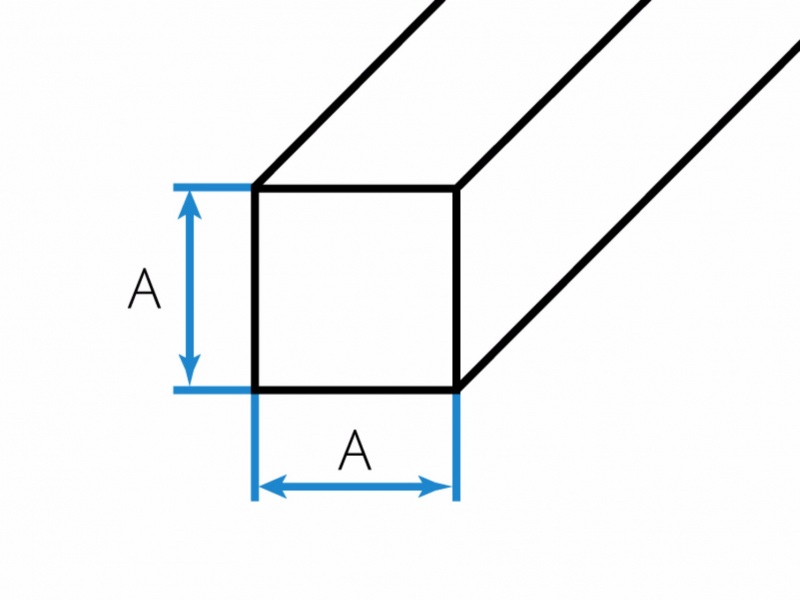 Aluminium-Bronzestangen Quadrat